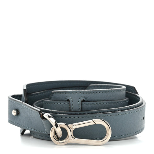 Satin Calfskin Pad Strap Stone Blue