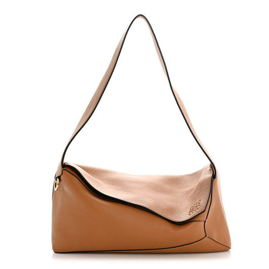 Calfskin Puzzle Hobo Warm Dessert