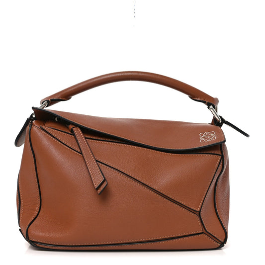 Calfskin Small Puzzle Bag Tan