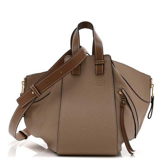 Calfskin Small Hammock Shoulder Bag Sand Mink