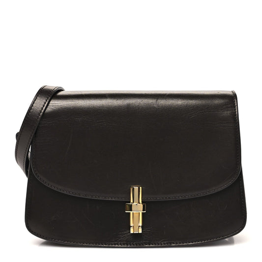 Sleek Calfskin The Sofia 8.75 Crossbody Dark Brown