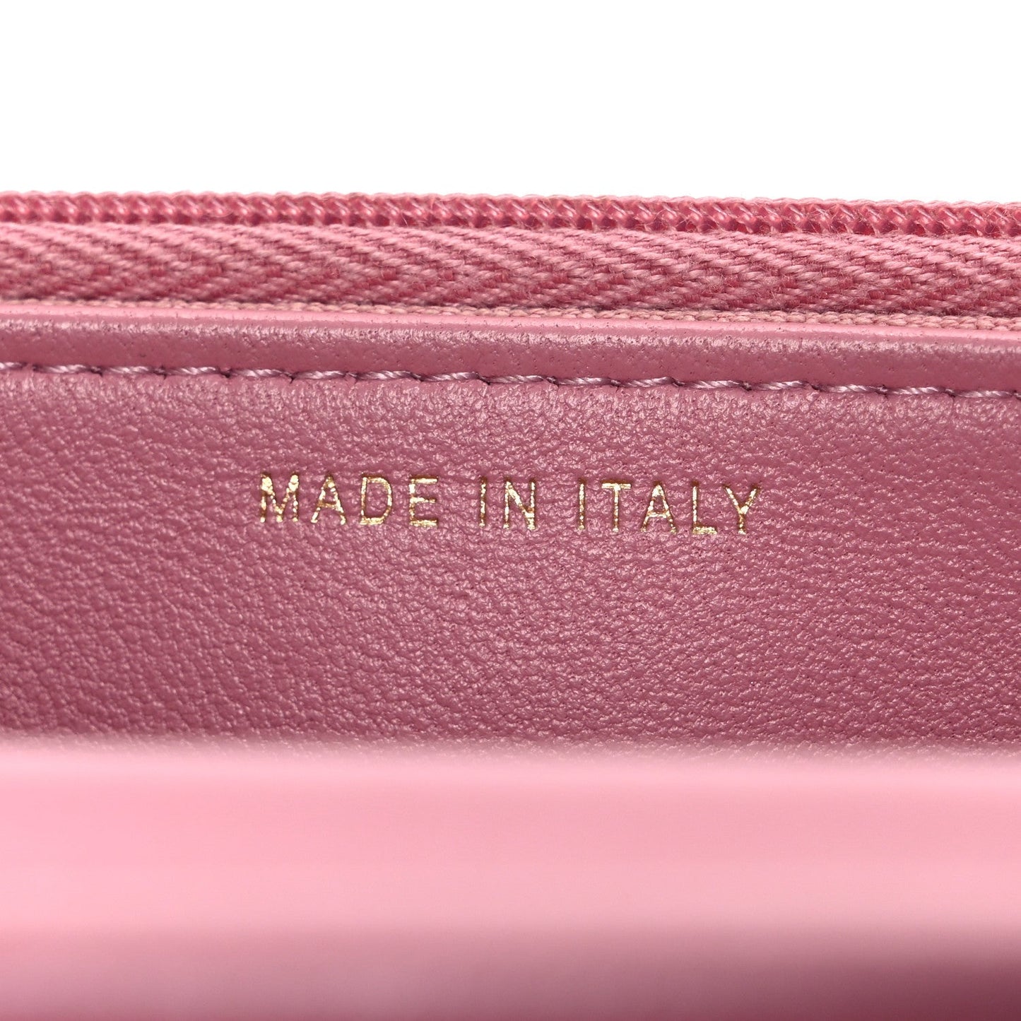 Tweed Quilted Wallet On Chain WOC Pink