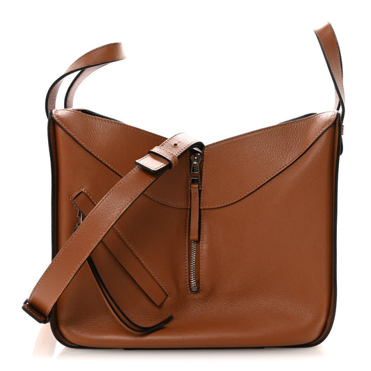 Calfskin Small Hammock Shoulder Bag Tan