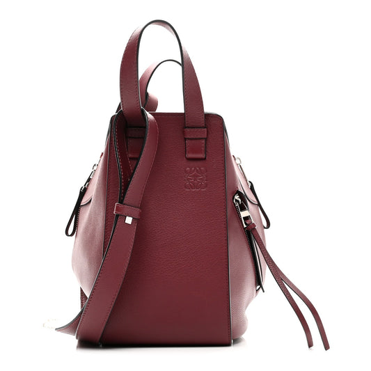 Calfskin Small Hammock Shoulder Bag Dark Red