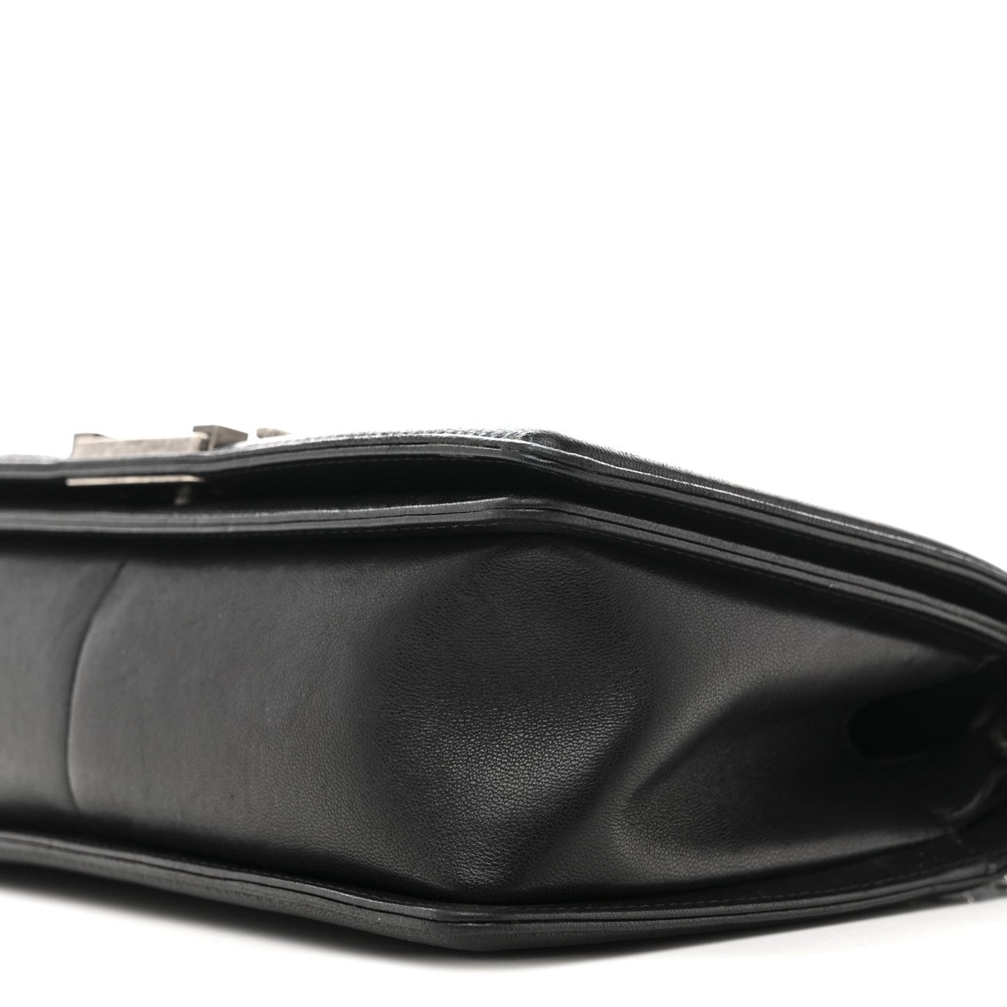Lambskin Quilted Medium Boy Flap Black