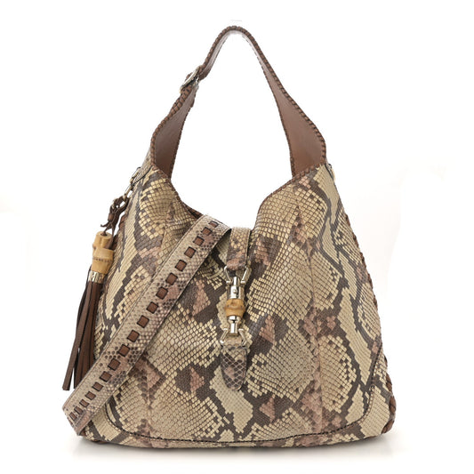 Snakeskin Large New Jackie Shoulder Bag Multicolor
