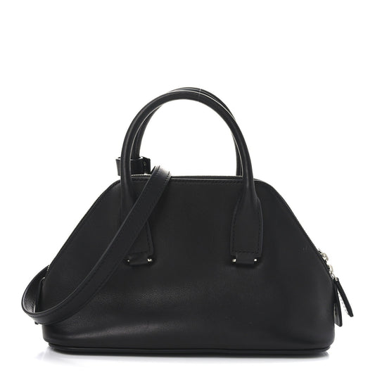 Saddle Calfskin Mini Devon Bag Black