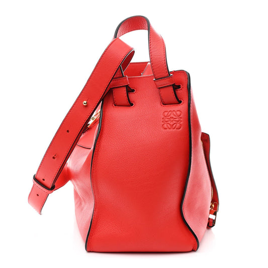 Calfskin Small Hammock Shoulder Bag Scarlet Red