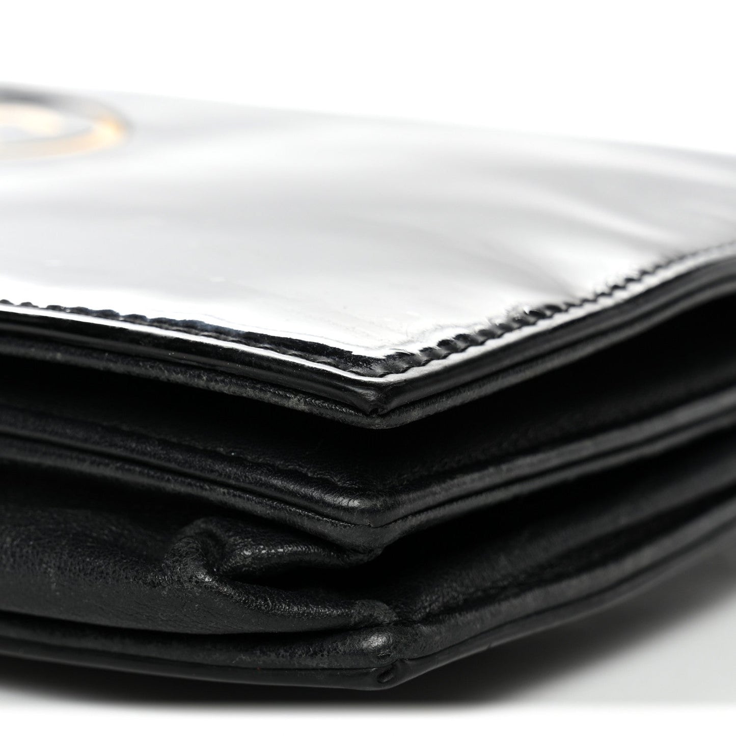 Patent CC Compact Wallet on Chain WOC Black