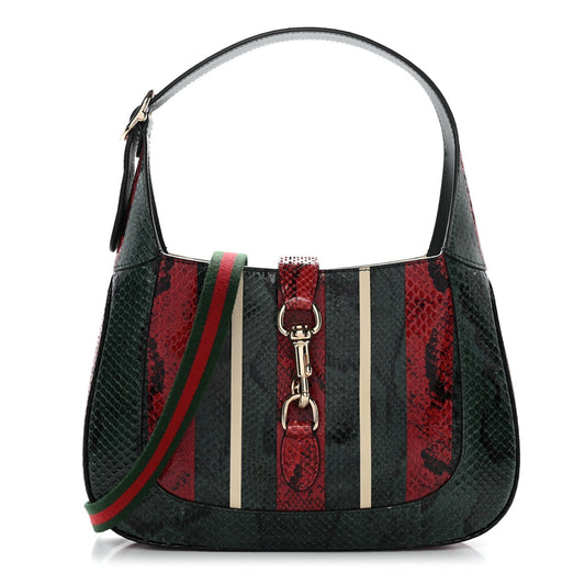 Snakeskin Web Small Jackie 1961 Hobo Green
