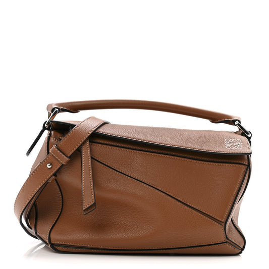 Calfskin Small Puzzle Bag Tan