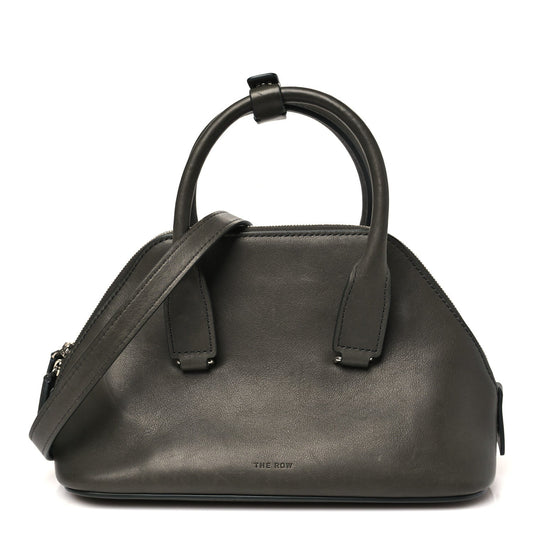 Saddle Calfskin Mini Devon Bag Koala Grey