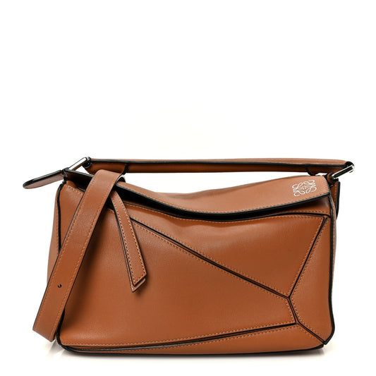Calfskin Small Puzzle Bag Tan