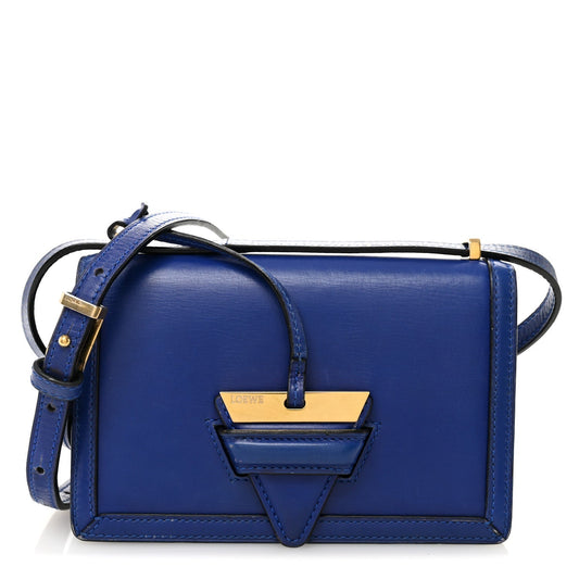 Calfskin Small Barcelona Shoulder Bag Royal Blue