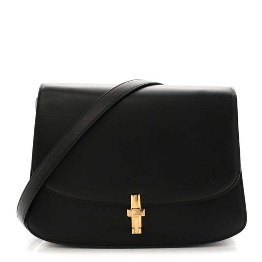 Sleek Calfskin The Sofia 10 Crossbody Black
