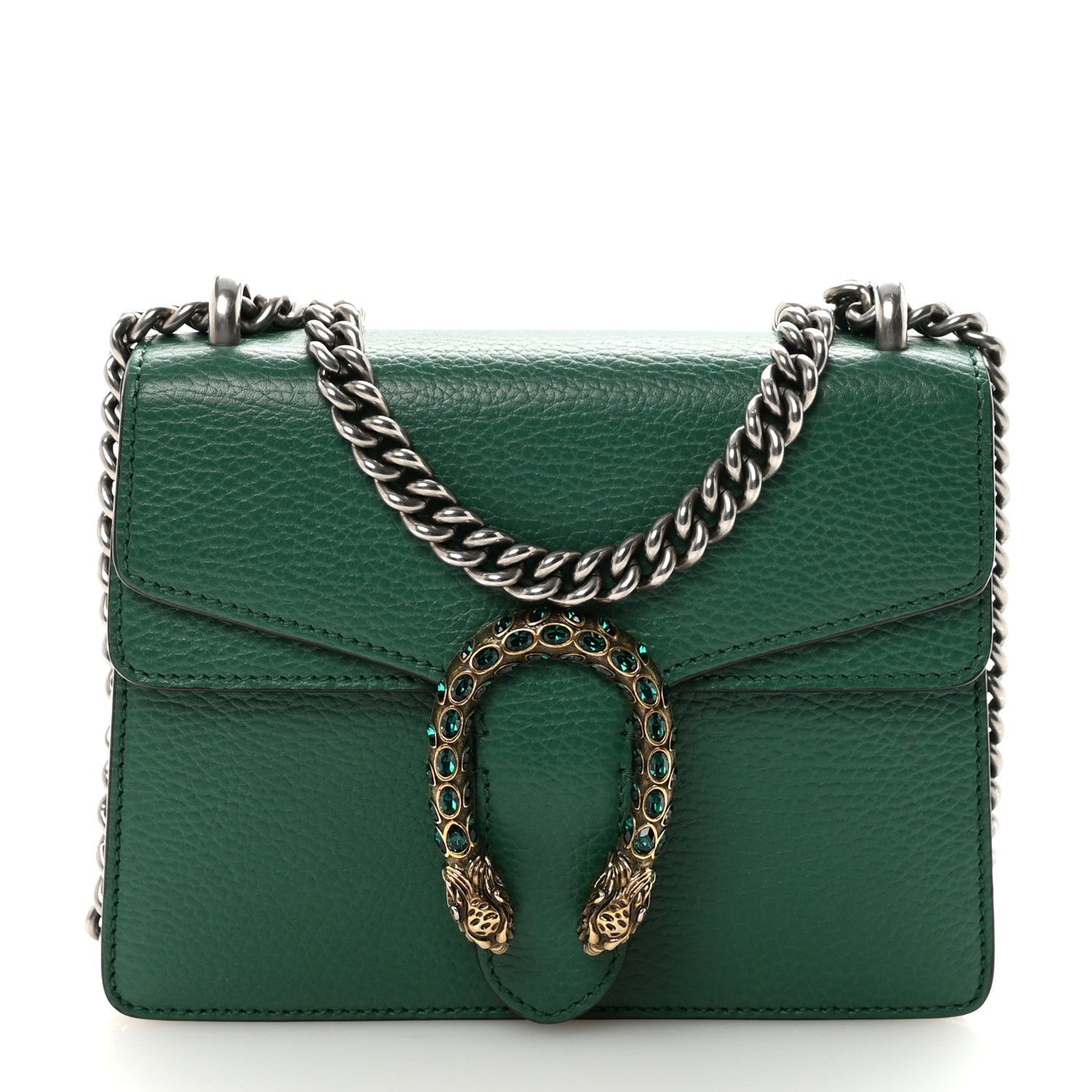 Calfskin Mini Dionysus Shoulder Bag Emerald