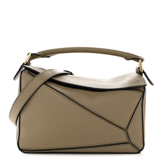 Calfskin Small Puzzle Bag Artichoke Green
